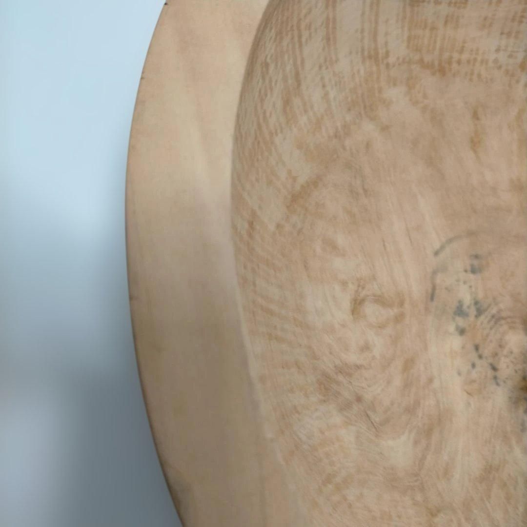 秋山郷 和幸作 天然木くり抜きこね鉢 約40cm 木製そば打ち鉢 うどん