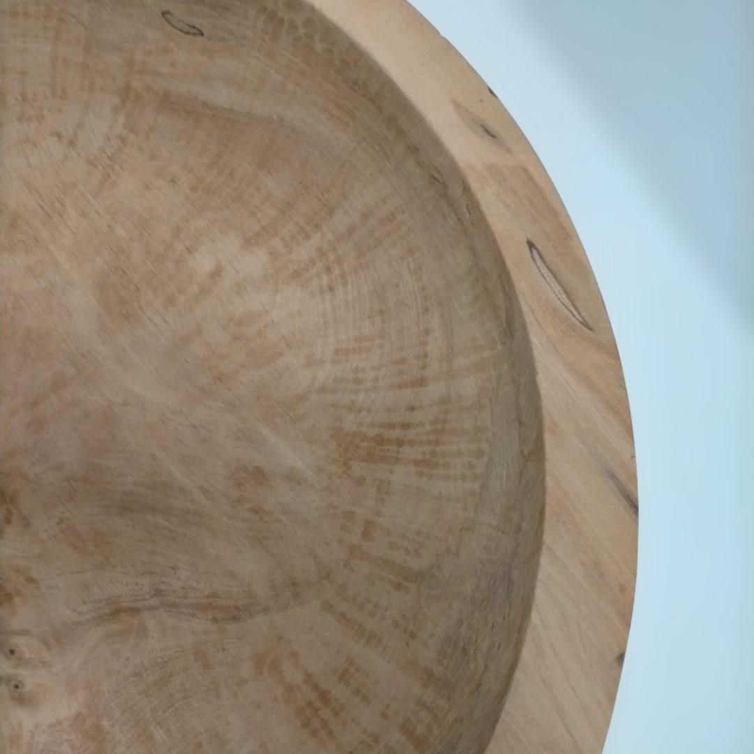 秋山郷 和幸作 天然木くり抜きこね鉢 約40cm 木製そば打ち鉢 うどん