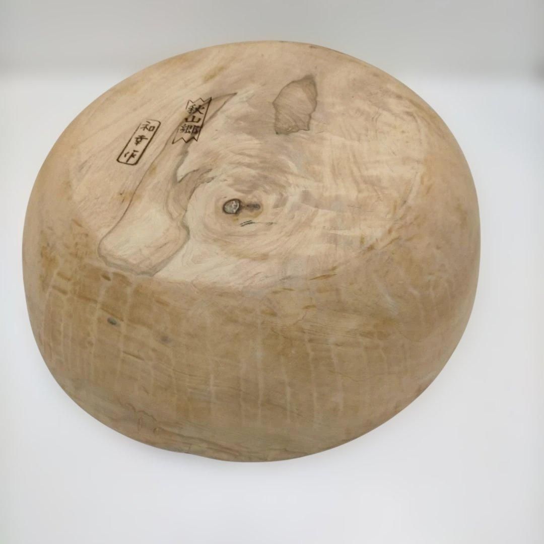 秋山郷 和幸作 天然木くり抜きこね鉢 約40cm 木製そば打ち鉢 うどん