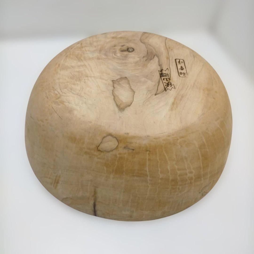 秋山郷 和幸作 天然木くり抜きこね鉢 約40cm 木製そば打ち鉢 うどん