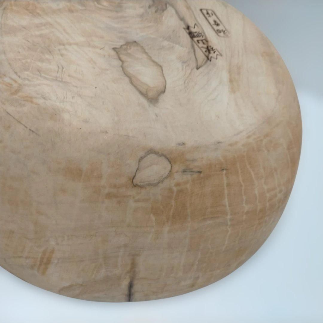 秋山郷 和幸作 天然木くり抜きこね鉢 約40cm 木製そば打ち鉢 うどん
