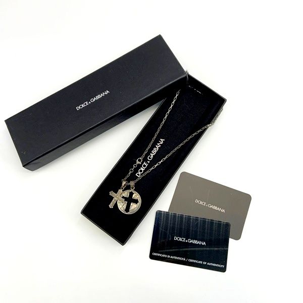 DOLCE&GABBANA ドルチェ＆ガッバーナ コインクロスネックレス 十字架