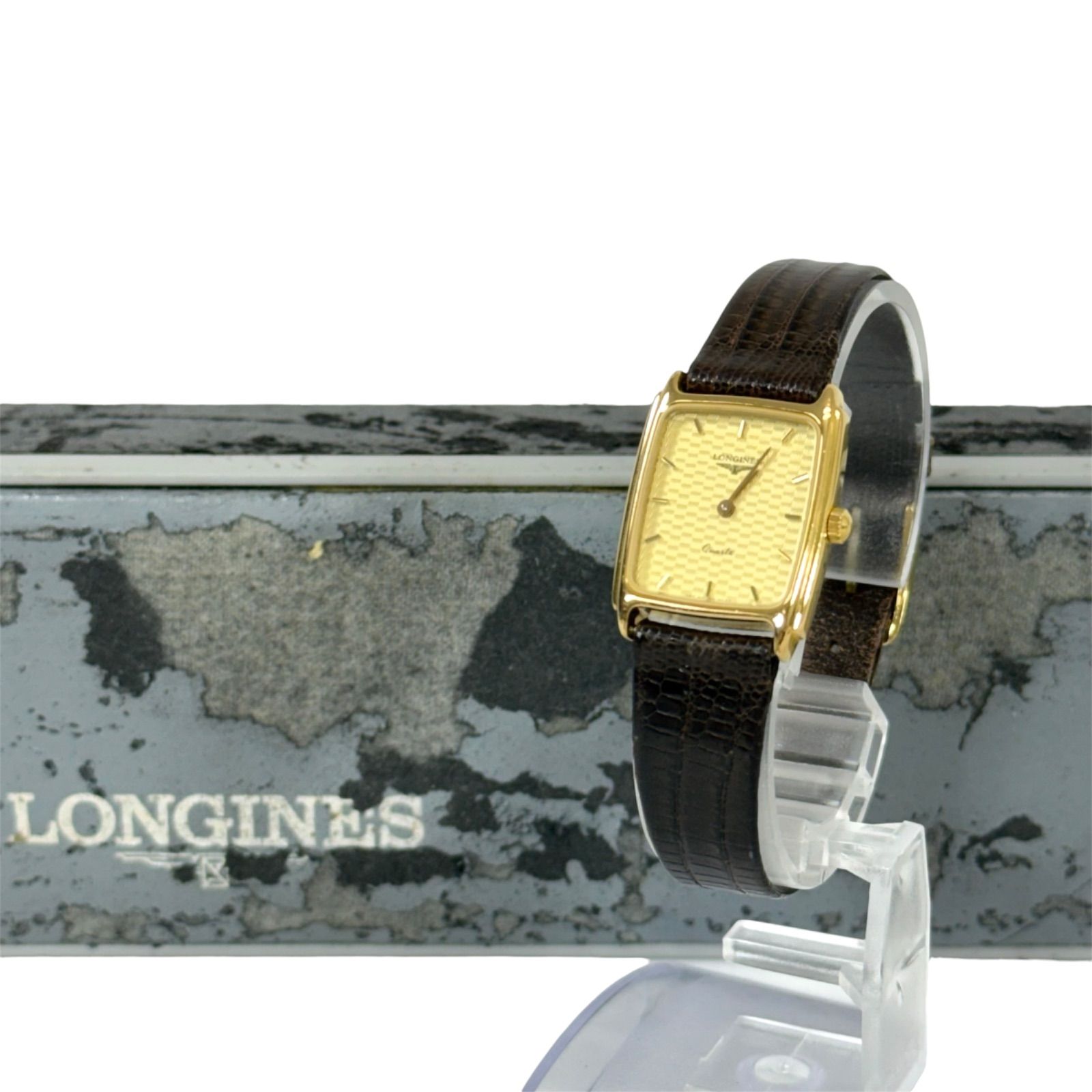 稼働品LONGINES 稼働品 ロンジン LONGINES ウォッチ クォーツ レザー 