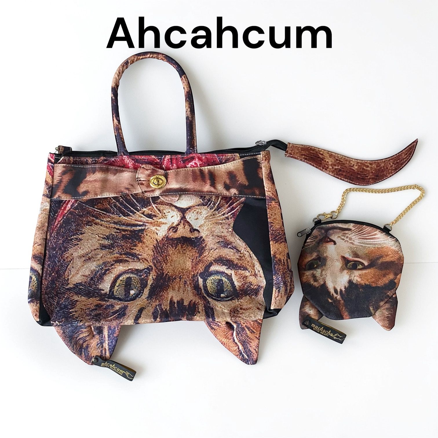 あちゃちゅむ ムチャチャ とらねこトート みけねこミニバッグ セット