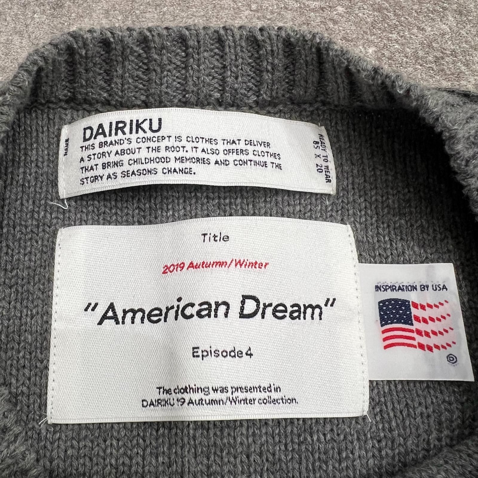 DAIRIKU American Dream Inside-out Knit 星条旗ニット セーター