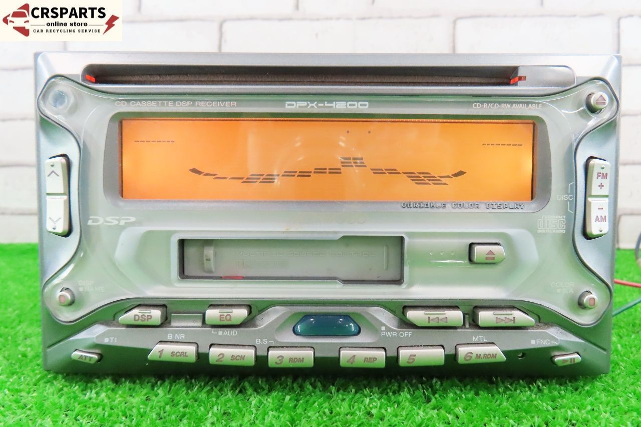 KENWOOD 2DIN CD/カセットデッキ DPX-4200 KENWOOD CD/TAPEデッキ 整備