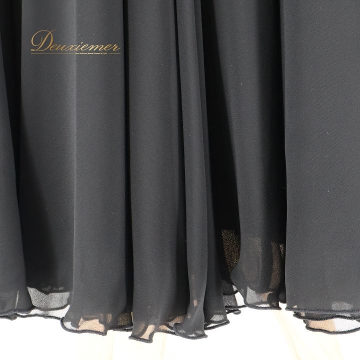 社交ダンス 衣装 スタンダードドレス ワンピース ドレス ブラック系