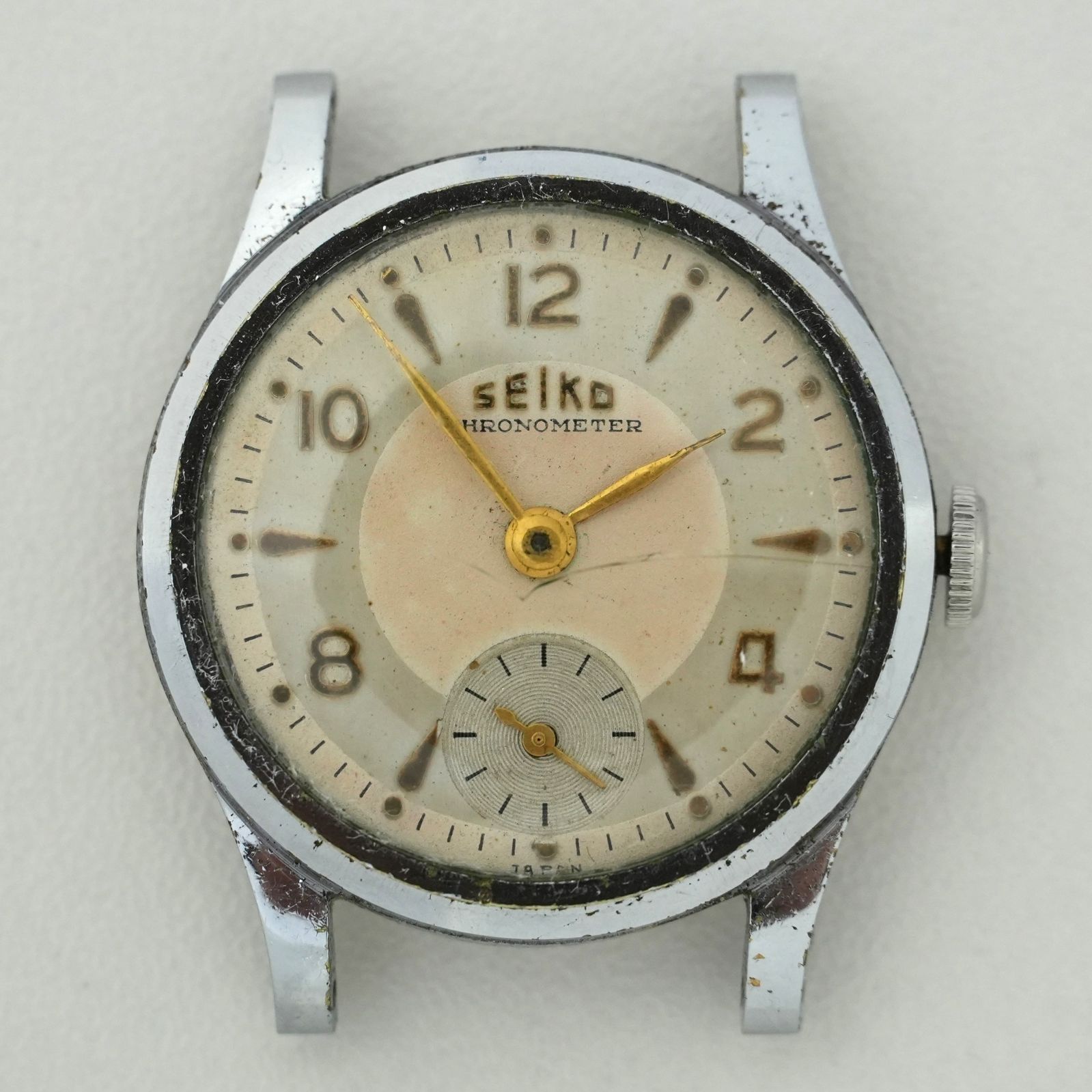 IM] ジャンク 不動品 SEIKO クロノメーター スモールセコンド 手巻き 