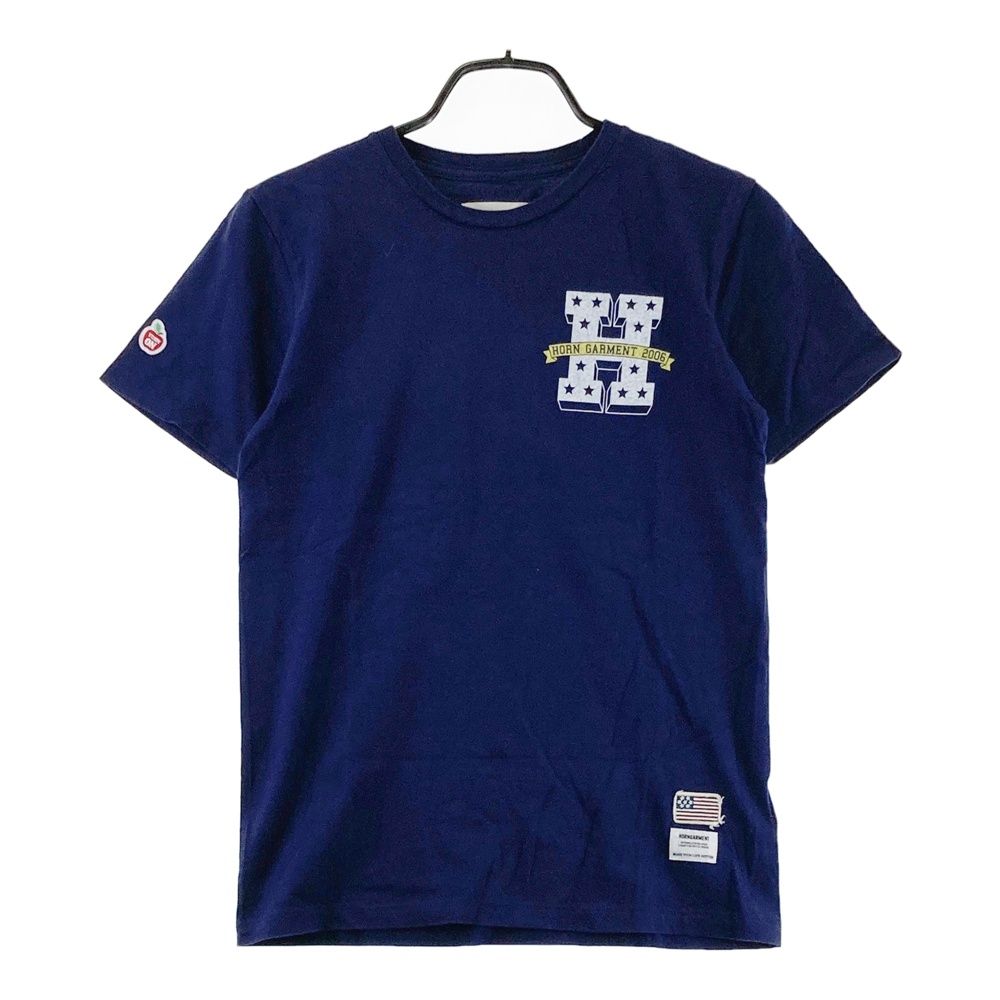サイズ：44 HORN GMT ホーン ガーメント 半袖Tシャツ ネイビー系