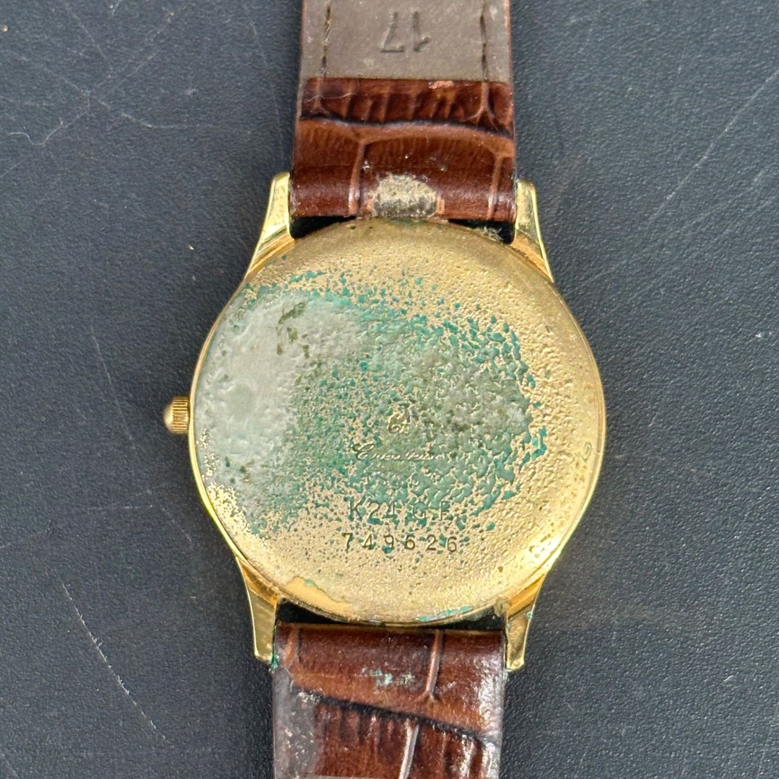 稼働品 Createur クレアトゥール GOLD1000 K24.G.F 金張り クォーツ 