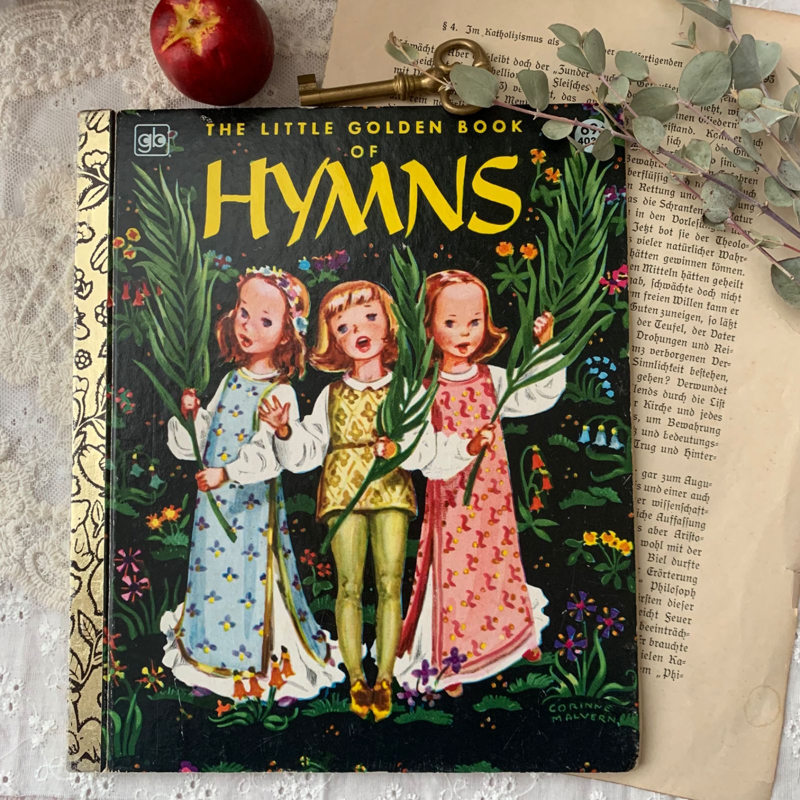 ヴィンテージ 洋書 絵本『 The Little Golden Book of Hymns 』 児童書