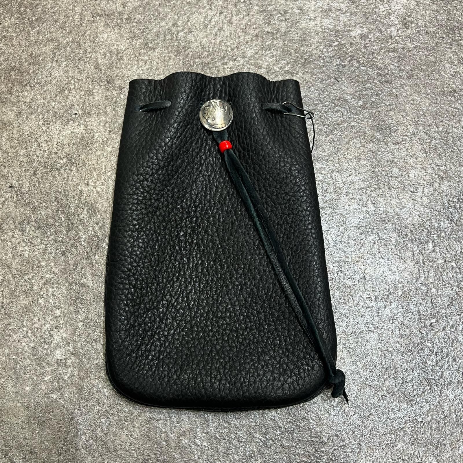 参考上代37400円 MASSES DEER SKIN DRAWSTRING ディアスキン ドロー