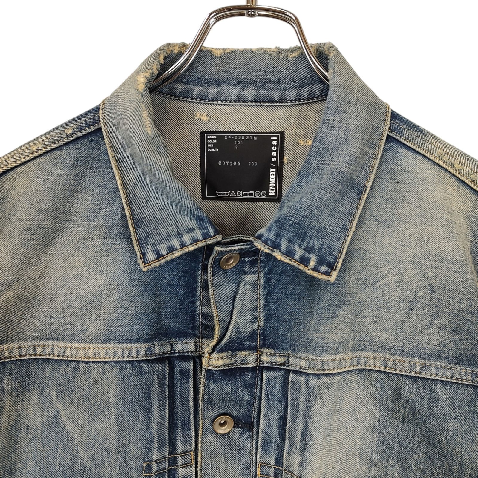 sacai BEYONDEXX デニムジャケット 24-03521M サイズ：2