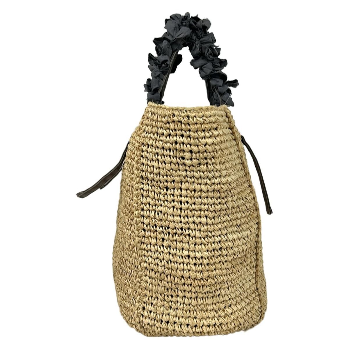 LUDLOW(ラドロー) トートバッグ - ベージュ×グレー かごバッグ - メルカリ