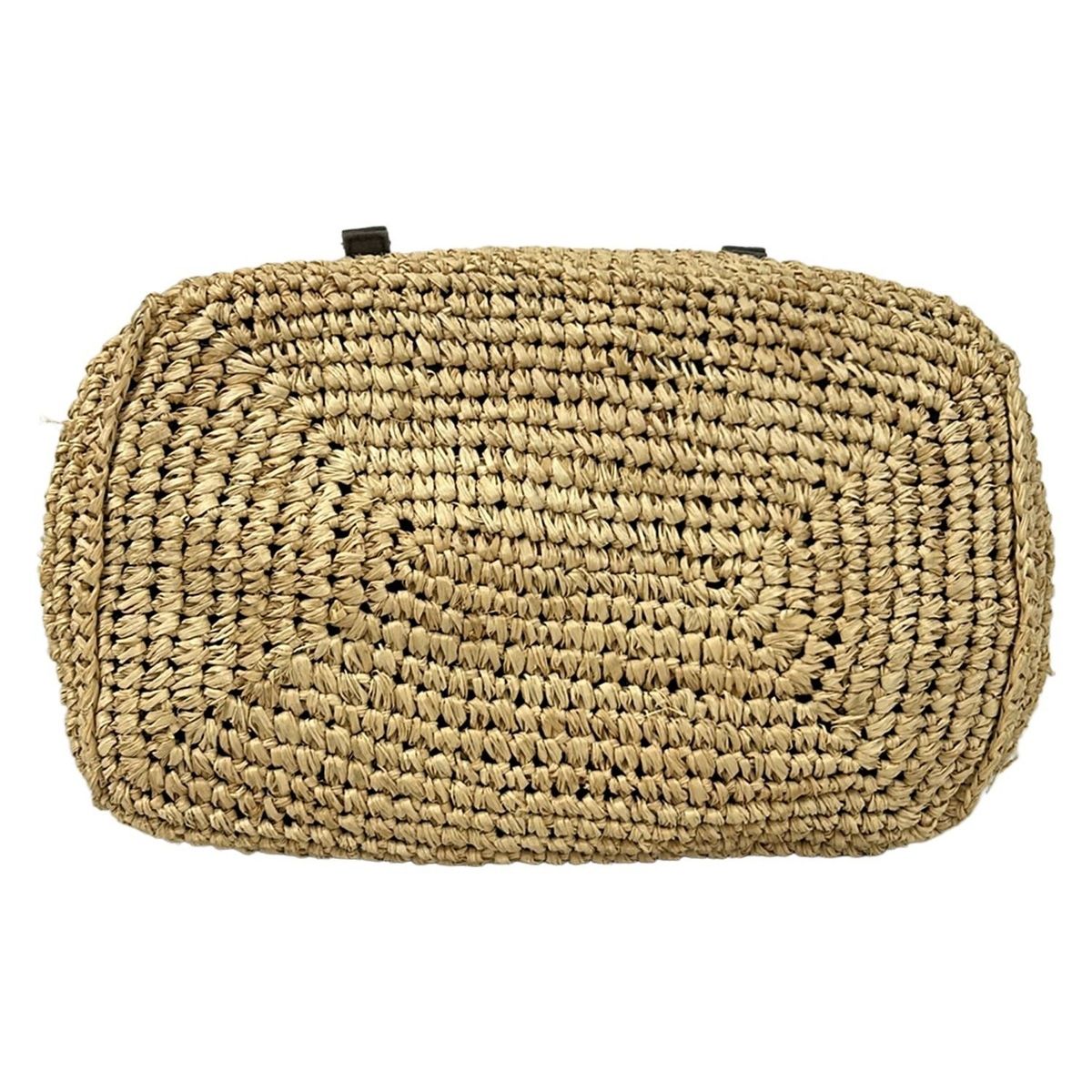 LUDLOW(ラドロー) トートバッグ - ベージュ×グレー かごバッグ - メルカリ