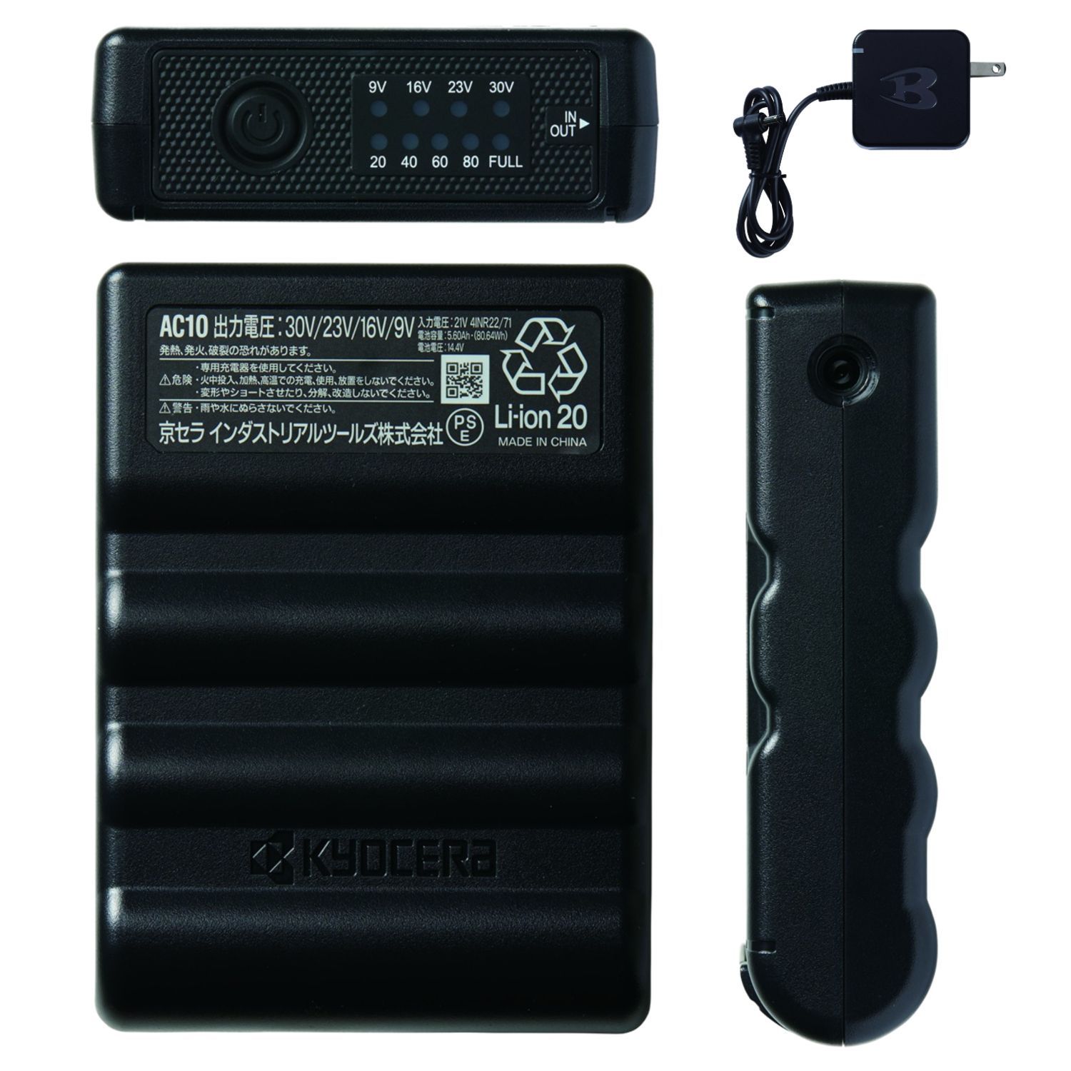 バートル AC10 30Vリチウムイオンバッテリー 96.メタリックレッド+AC10 