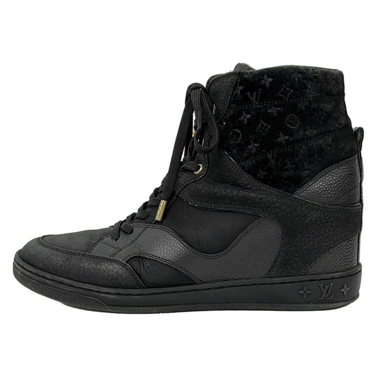 LOUIS VUITTON(ルイヴィトン) スニーカー 39 1/2 レディース - 黒