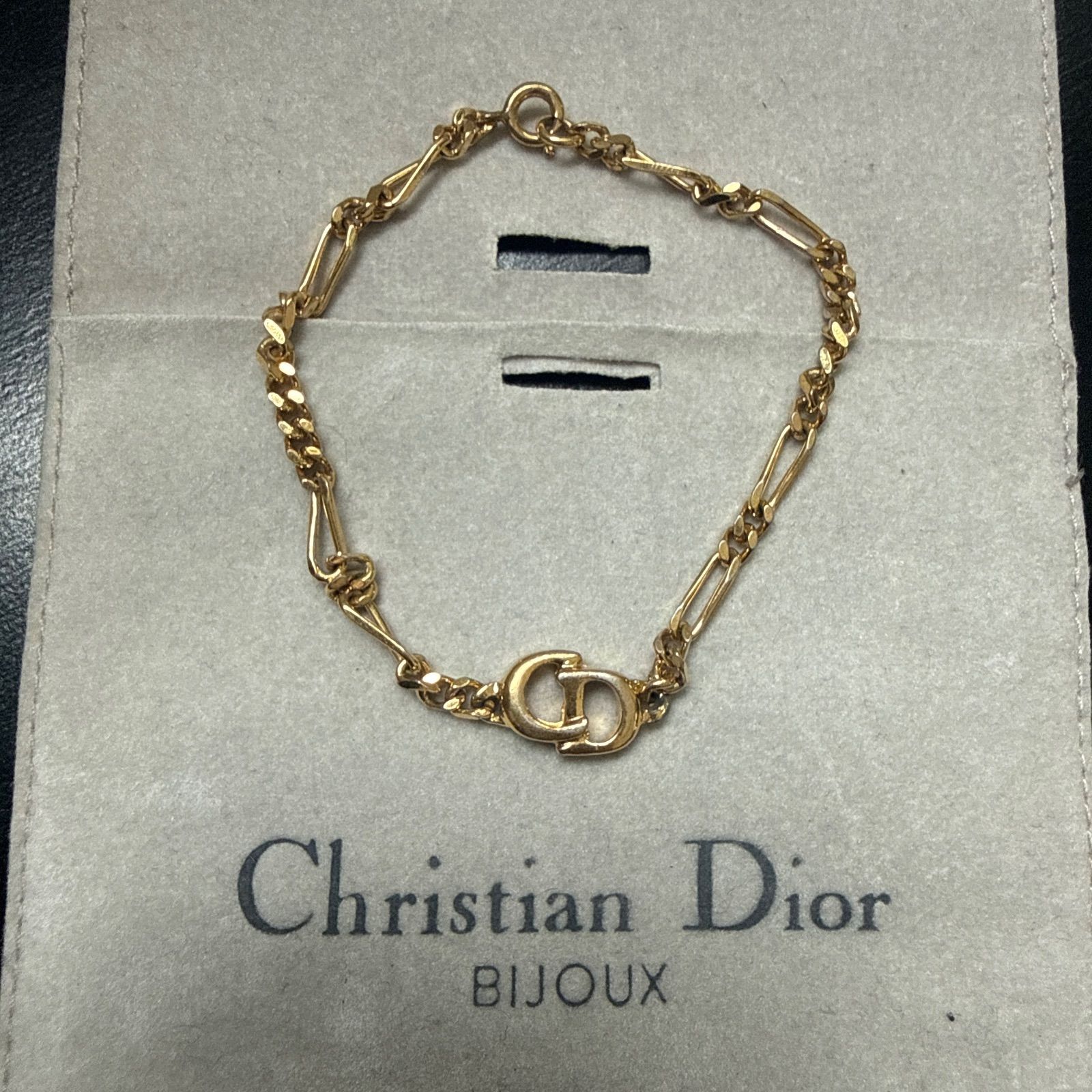 80s Dior Gold Pearl Button Earrings - Lucky Vintage
