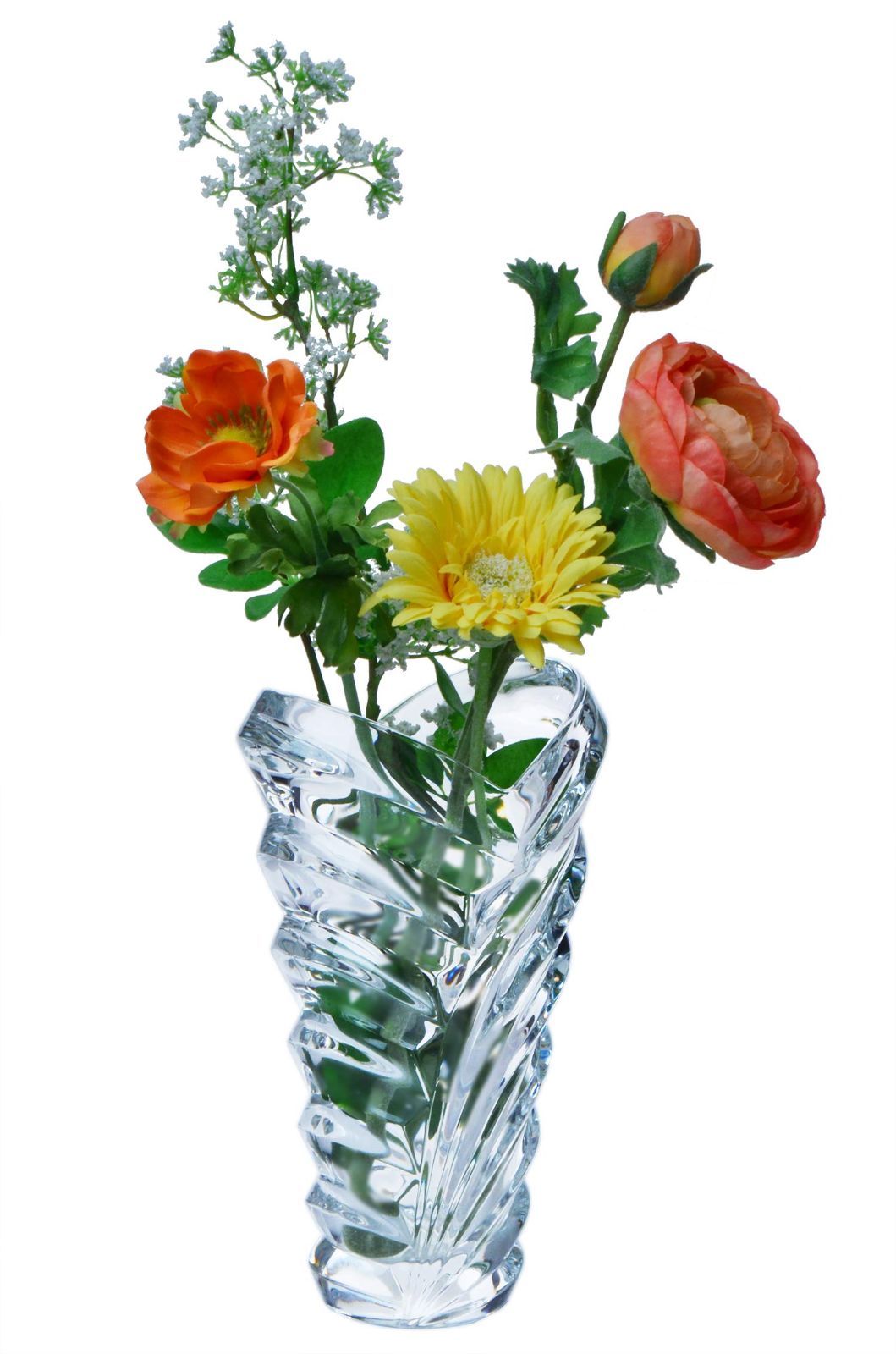 東洋佐々木ガラス フラワーベース 約13.7×22.4×13.7cm ルーチェ 日本製