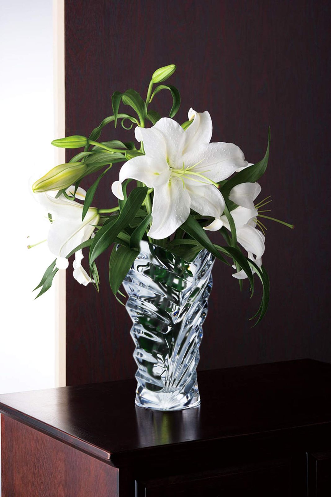 東洋佐々木ガラス フラワーベース 約13.7×22.4×13.7cm ルーチェ 日本製