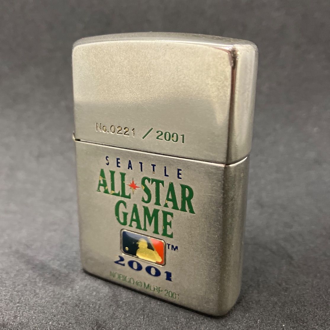火花あり・希少 ZIPPO ジッポ ジッポー 2001年 MLB 限定 オールスターゲーム シアトル　1045