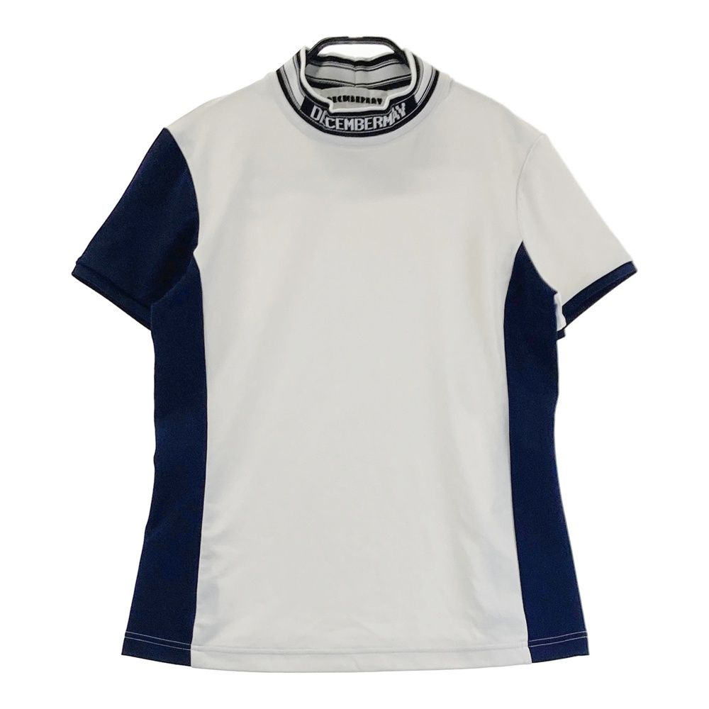 サイズ：M DECEMBERMAY ディセンバーメイ 半袖モックネックTシャツ