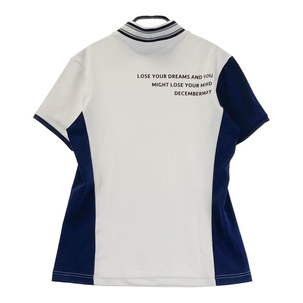 サイズ：M DECEMBERMAY ディセンバーメイ 半袖モックネックTシャツ