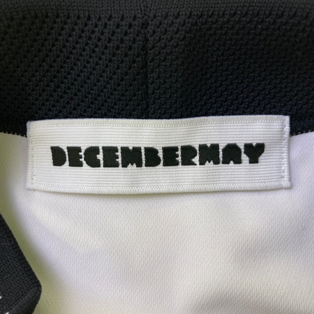 サイズ：M DECEMBERMAY ディセンバーメイ 半袖モックネックTシャツ