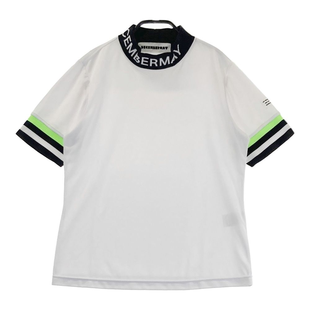 サイズ：M DECEMBERMAY ディセンバーメイ 半袖モックネックTシャツ