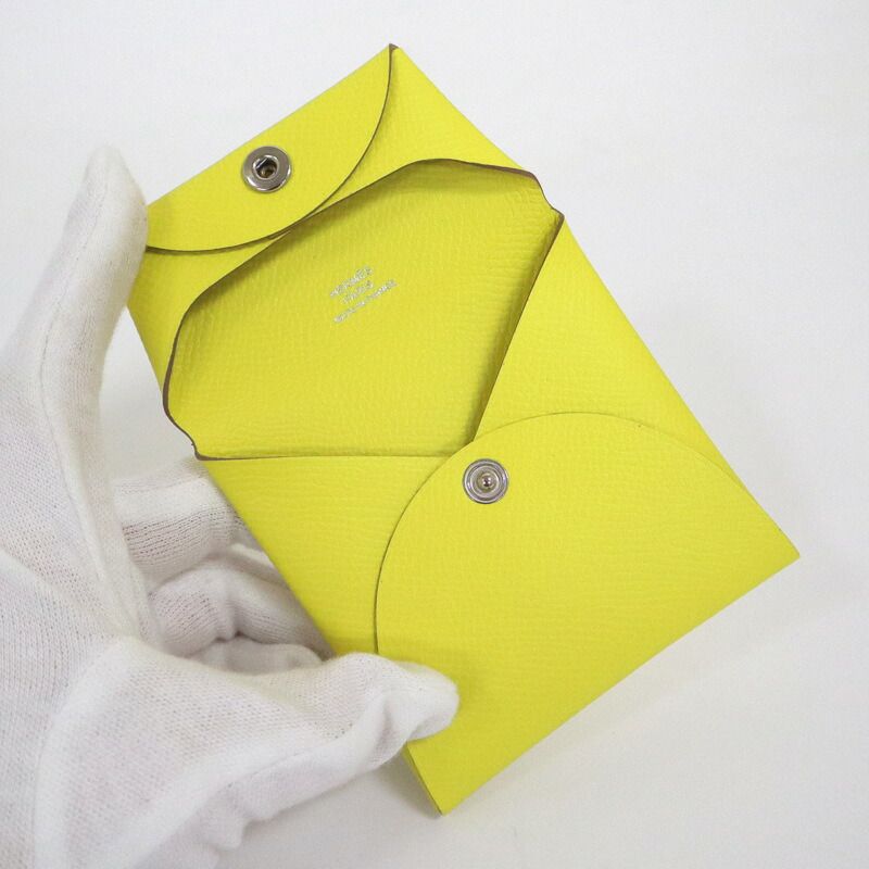HERMES エルメス バスティア コインケース エプソン ライム Y刻 2020年