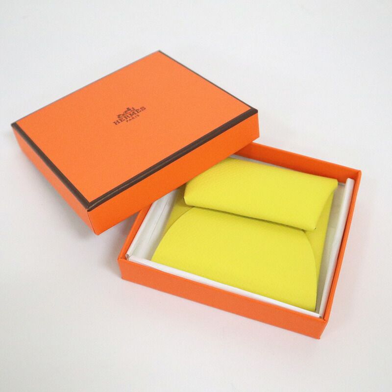 HERMES エルメス バスティア コインケース エプソン ライム Y刻 2020年
