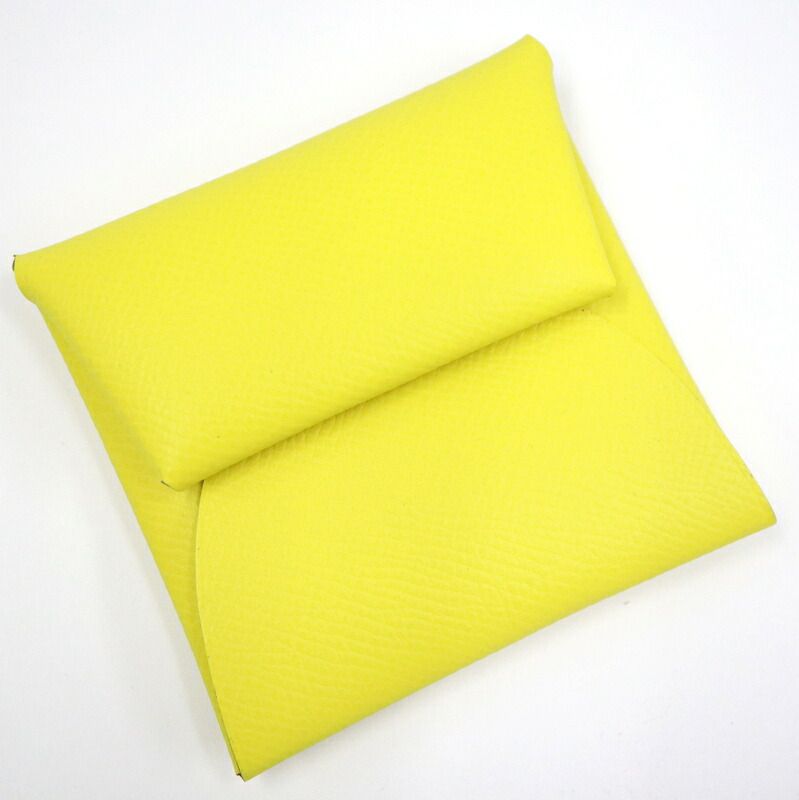 HERMES エルメス バスティア コインケース エプソン ライム Y刻 2020年