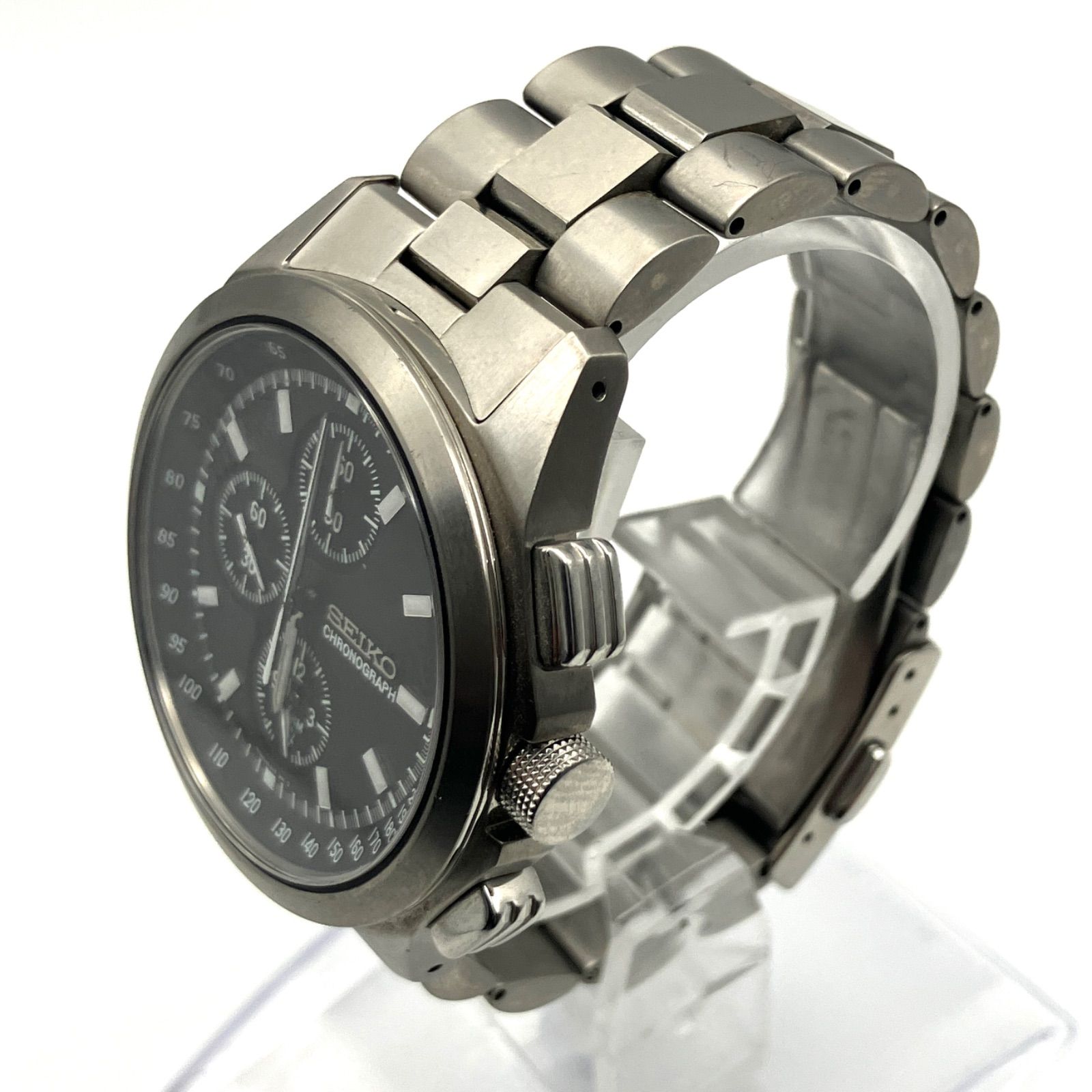 不動】SEIKO セイコー 7T62-0GS0 イグニッション クロノグラフ 腕時計 