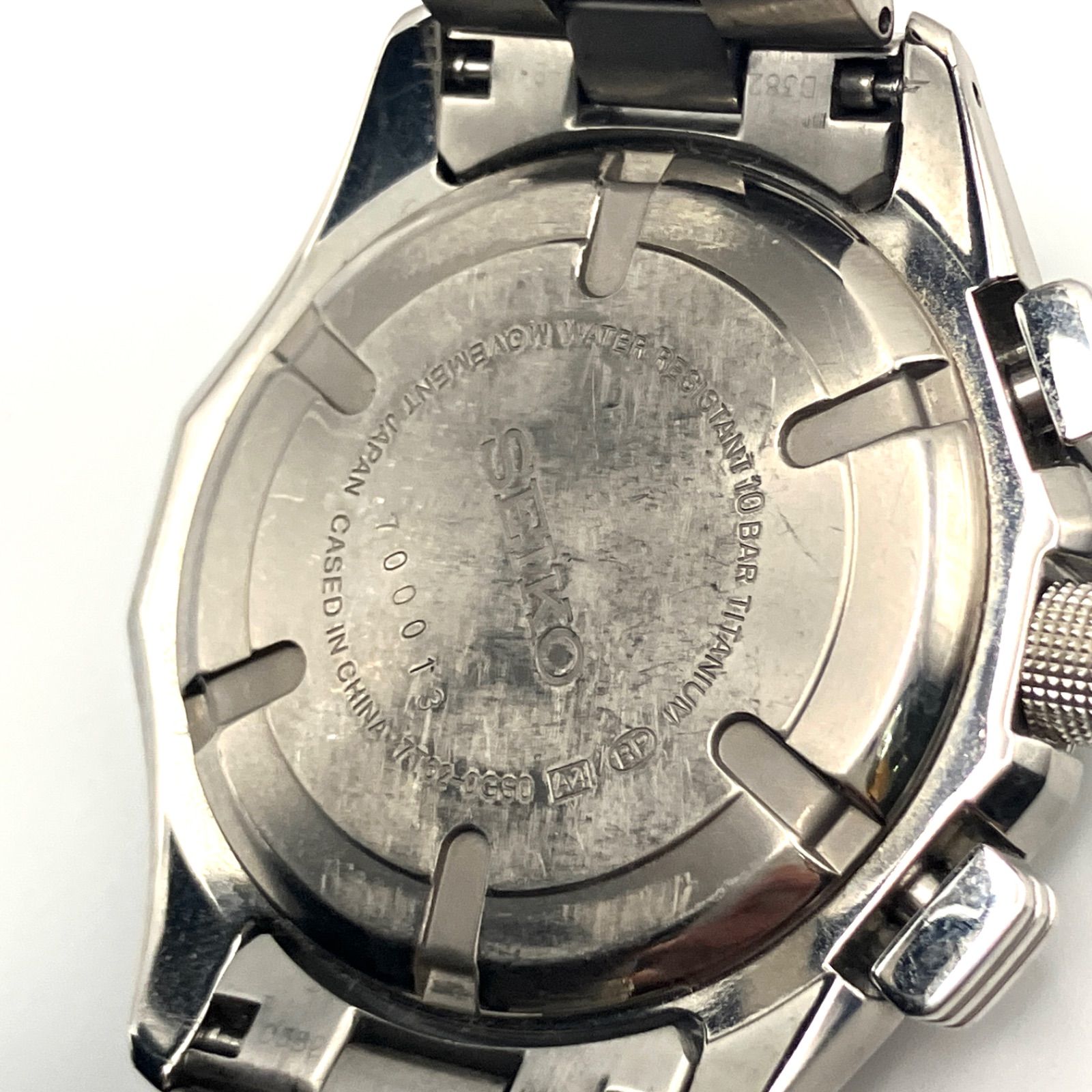 不動】SEIKO セイコー 7T62-0GS0 イグニッション クロノグラフ 腕時計 