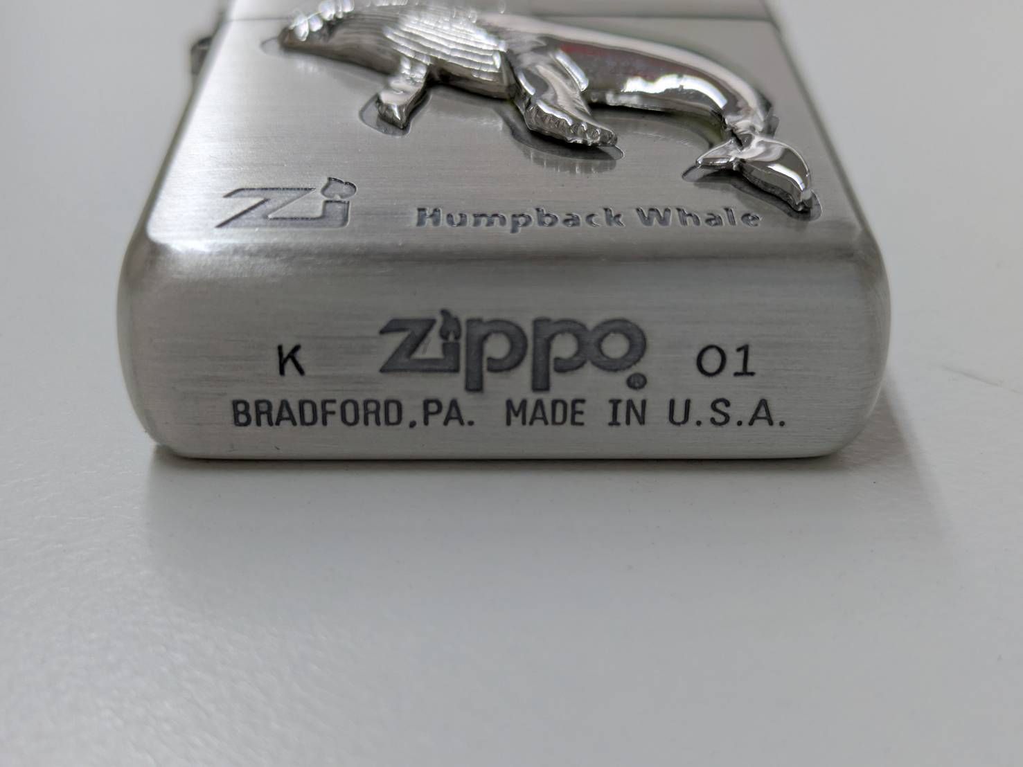 D【保管品】ZIPPO ジッポー ライター ザトウクジラ Humpback Whale 