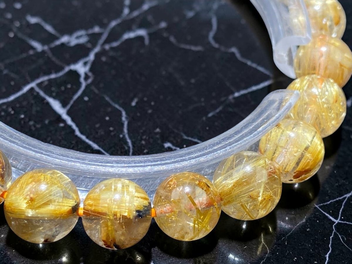 wKh8m6]ゴールドタイチンルチル 9mm 超品位 式神封入 - メルカリ