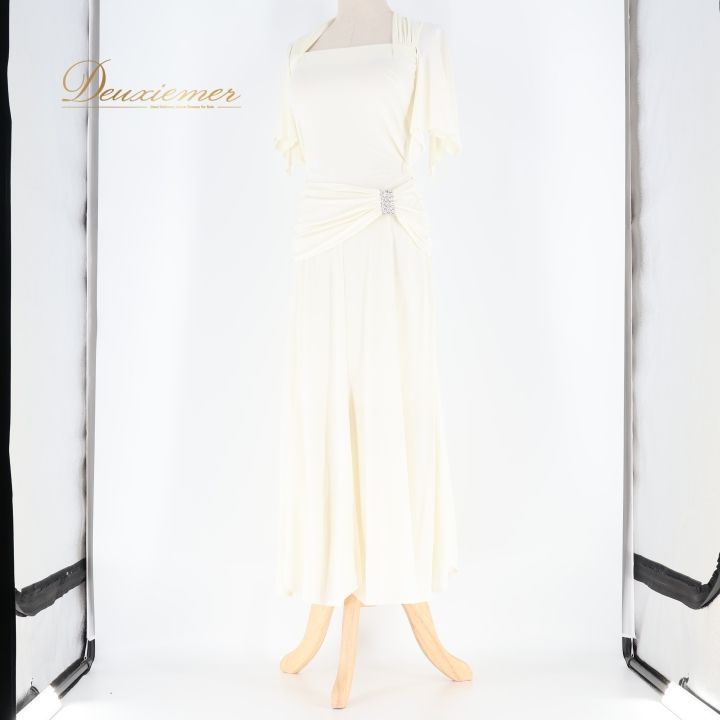 社交ダンス 衣装 ワンピース ドレス ホワイト系 インザムード in the