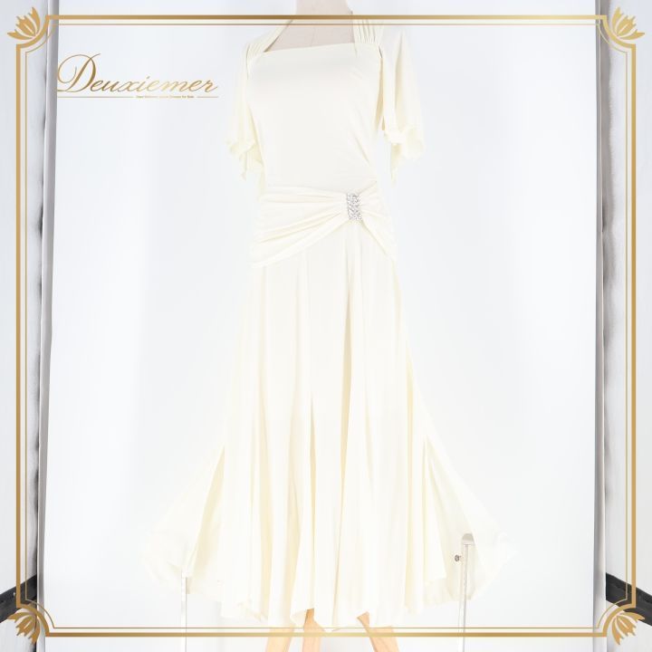 社交ダンス 衣装 ワンピース ドレス ホワイト系 インザムード in the