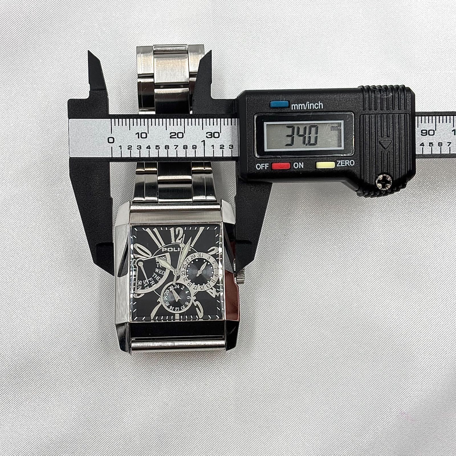 稼働品 Working item ポリス POLICE 腕時計 メンズ Men