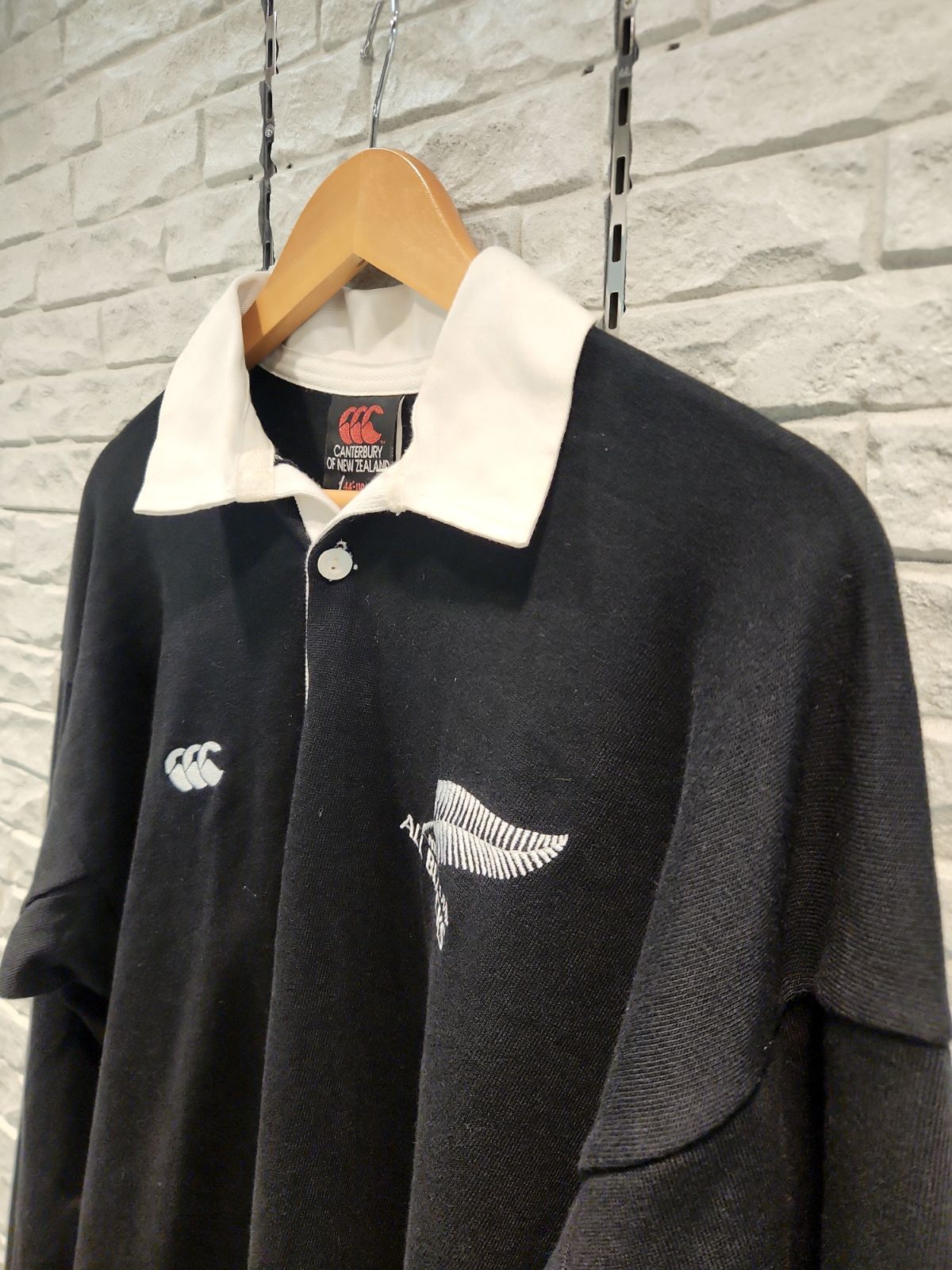 CANTERBURY カンタベリー ALL BLACKS オールブラックス ラガーシャツ
