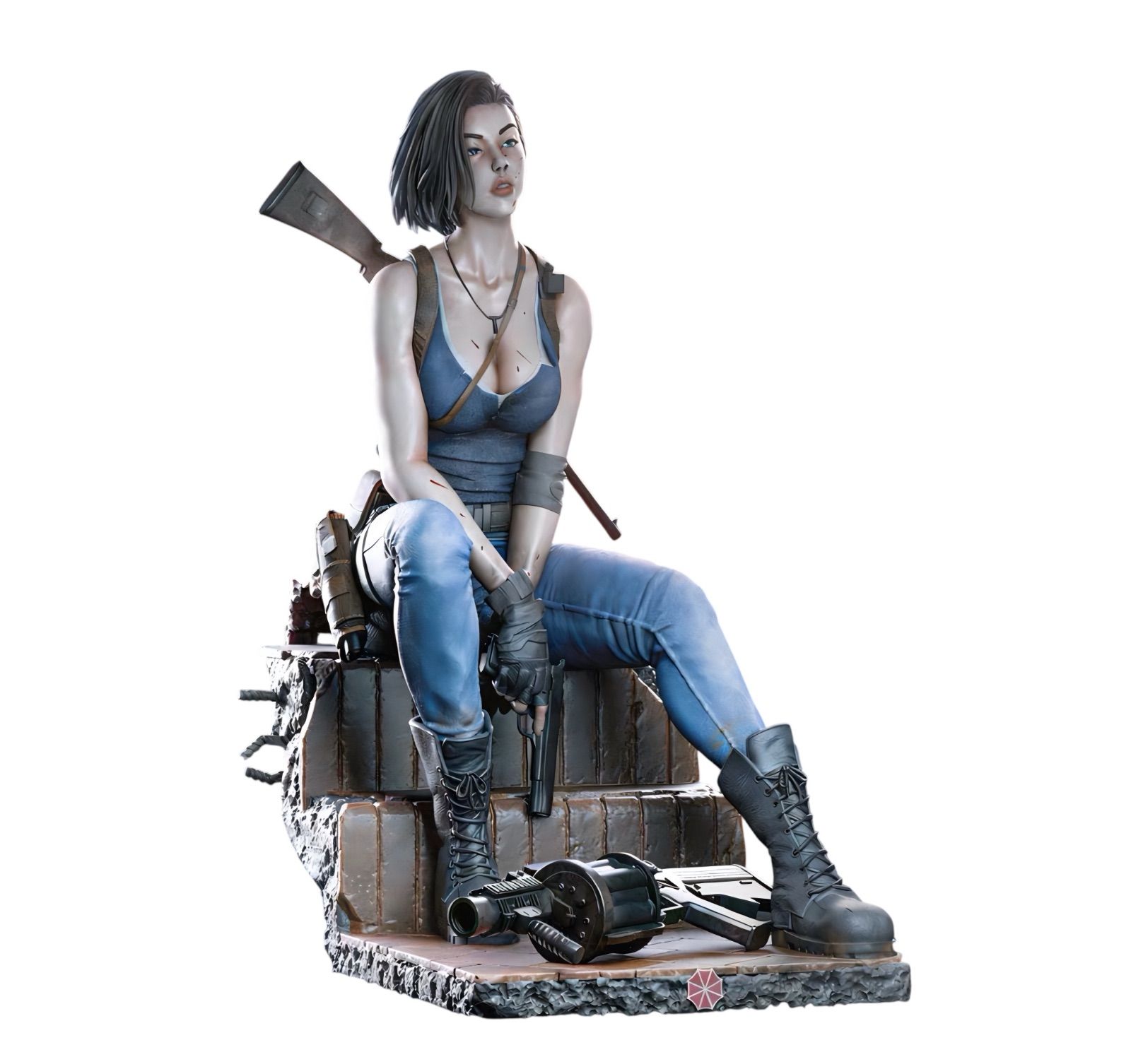 1/8 ガレージキット フィギュア 未塗装 biohazard ジル・バレンタイン