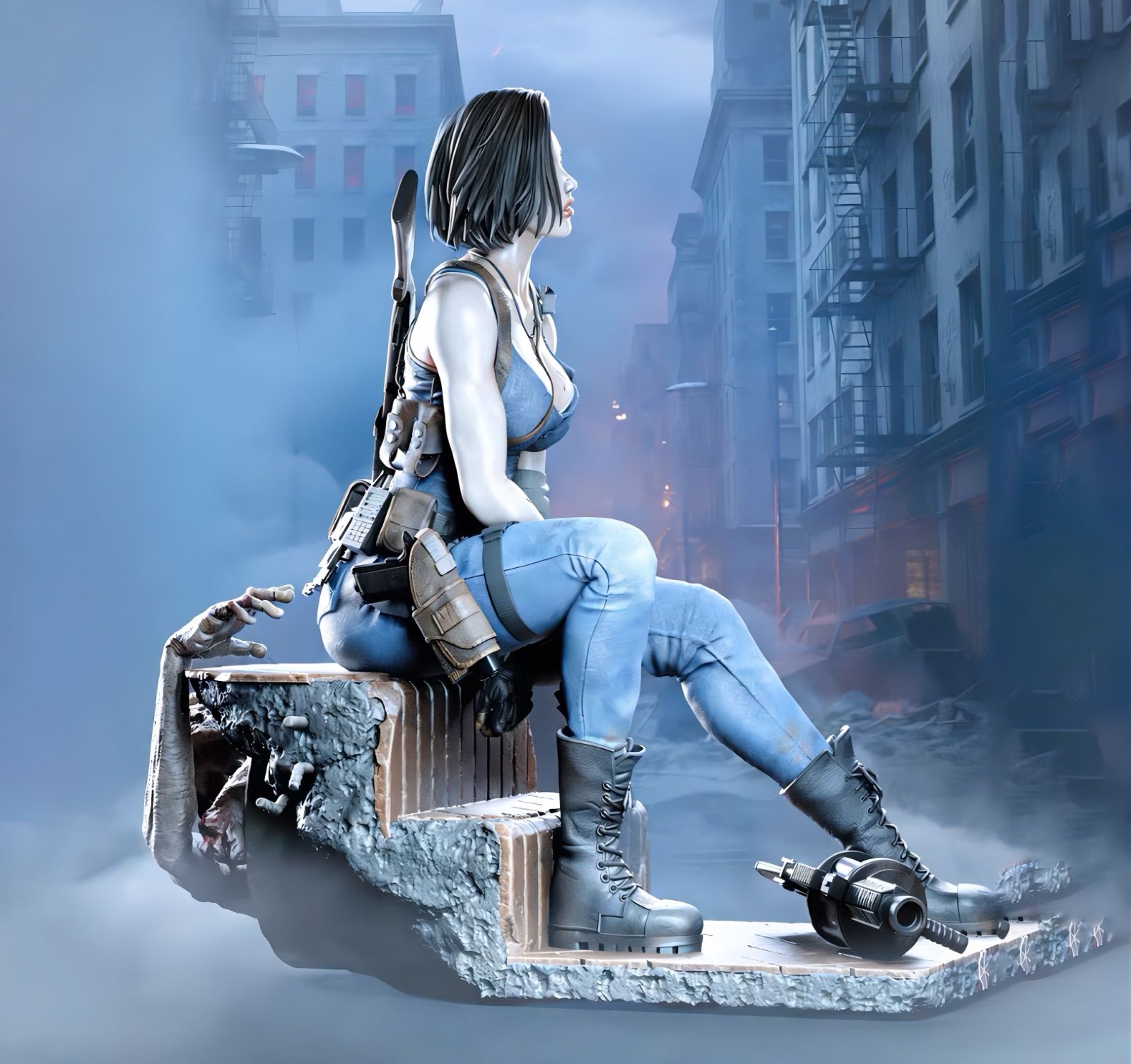 1/8 ガレージキット フィギュア 未塗装 biohazard ジル・バレンタイン