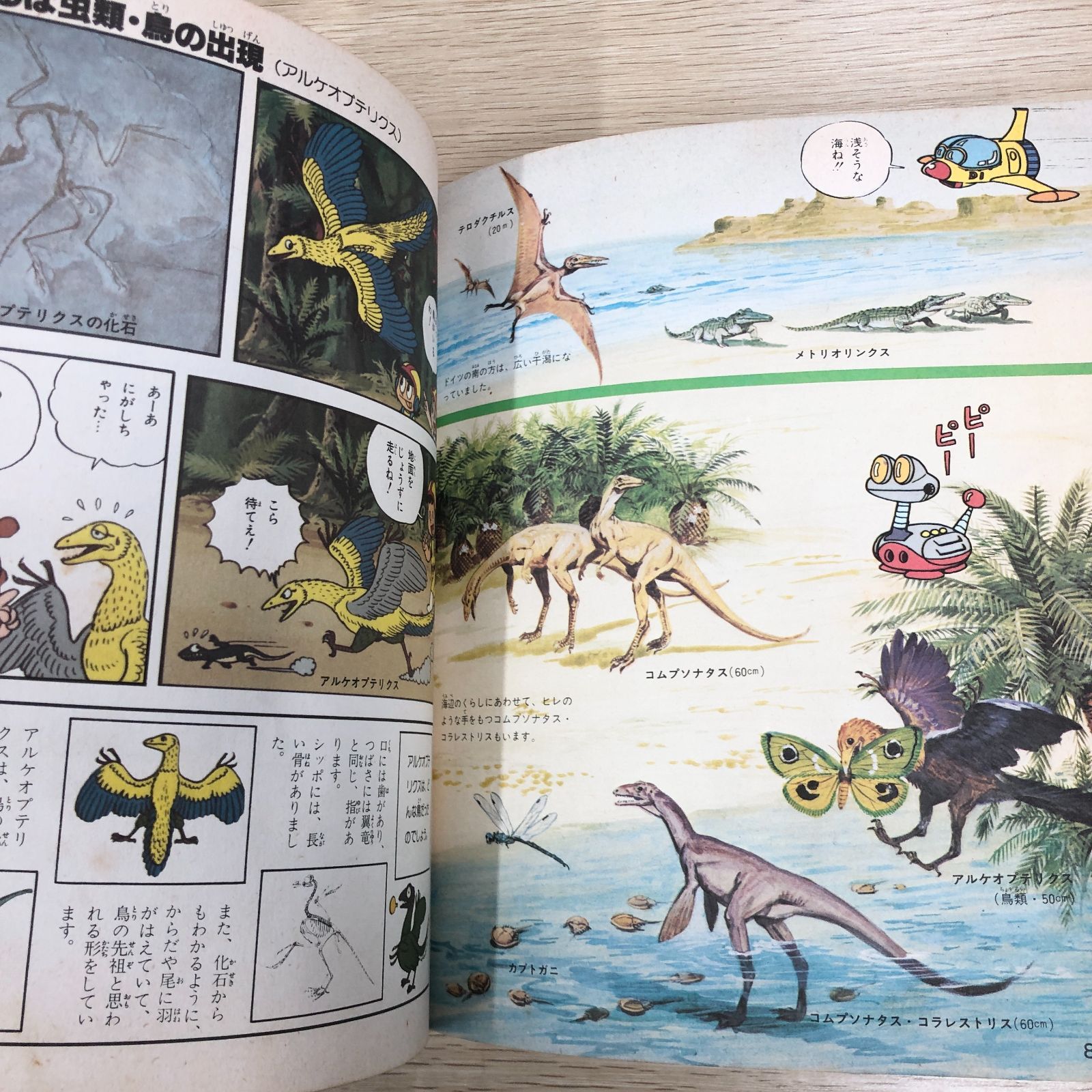 昭和レトロ児童書】恐竜のひみつ なぜなぜ理科学習まんが 集英社 1980