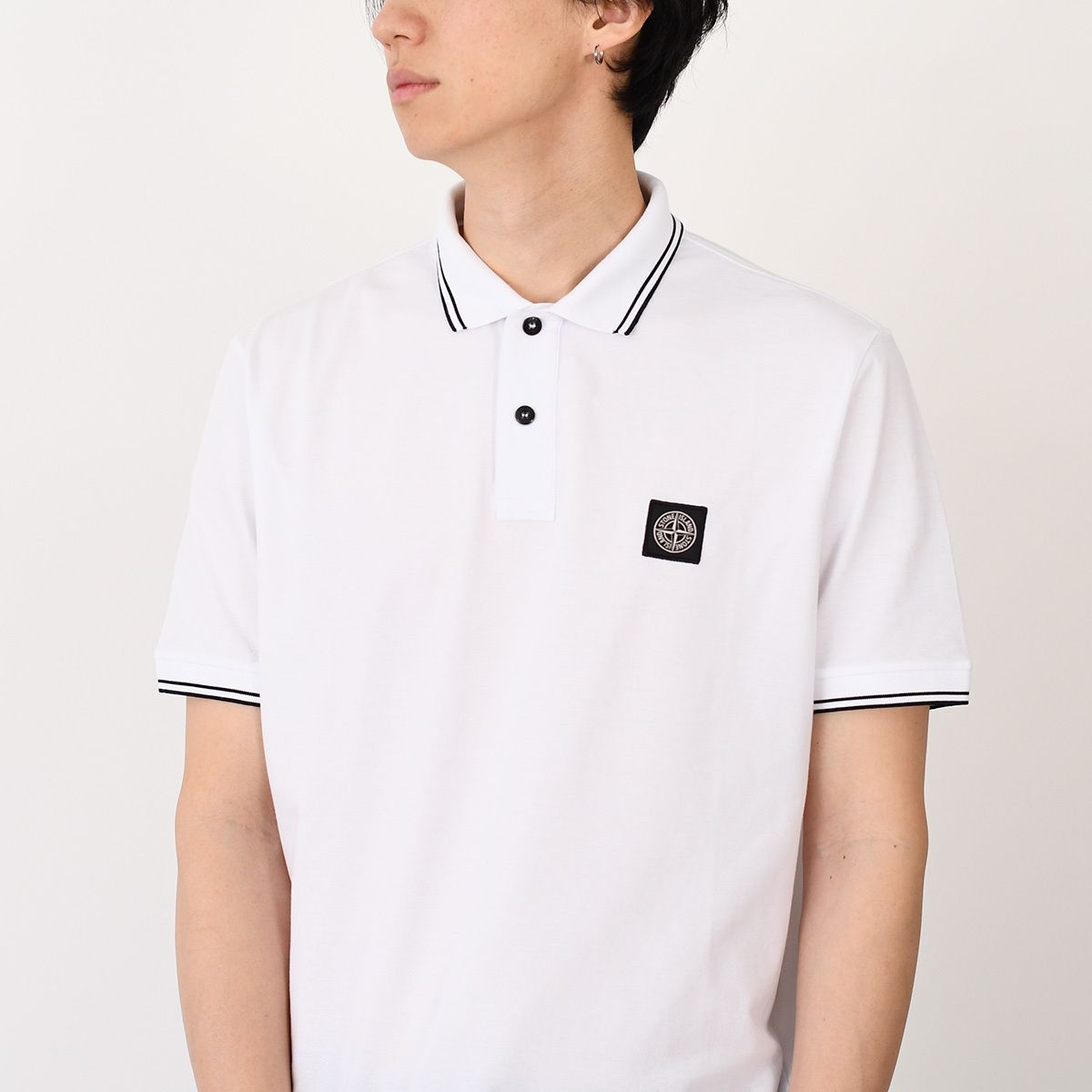 STONE ISLAND ストーンアイランド ポロシャツ 2200010 Compassパッチ