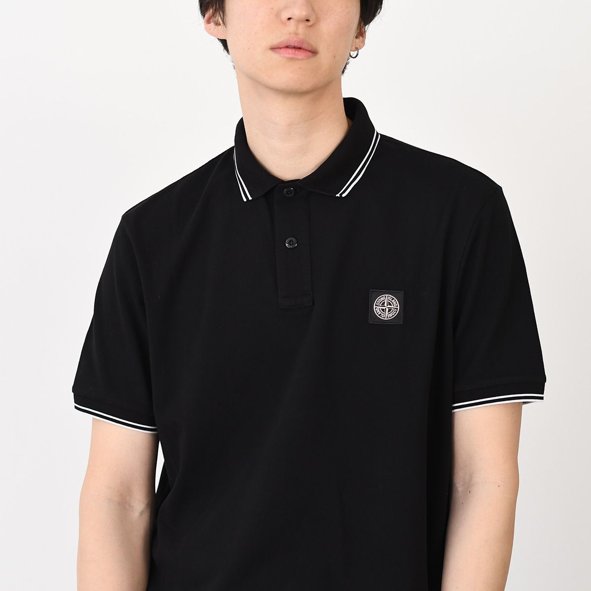 STONE ISLAND ストーンアイランド ポロシャツ 2200010 Compassパッチ