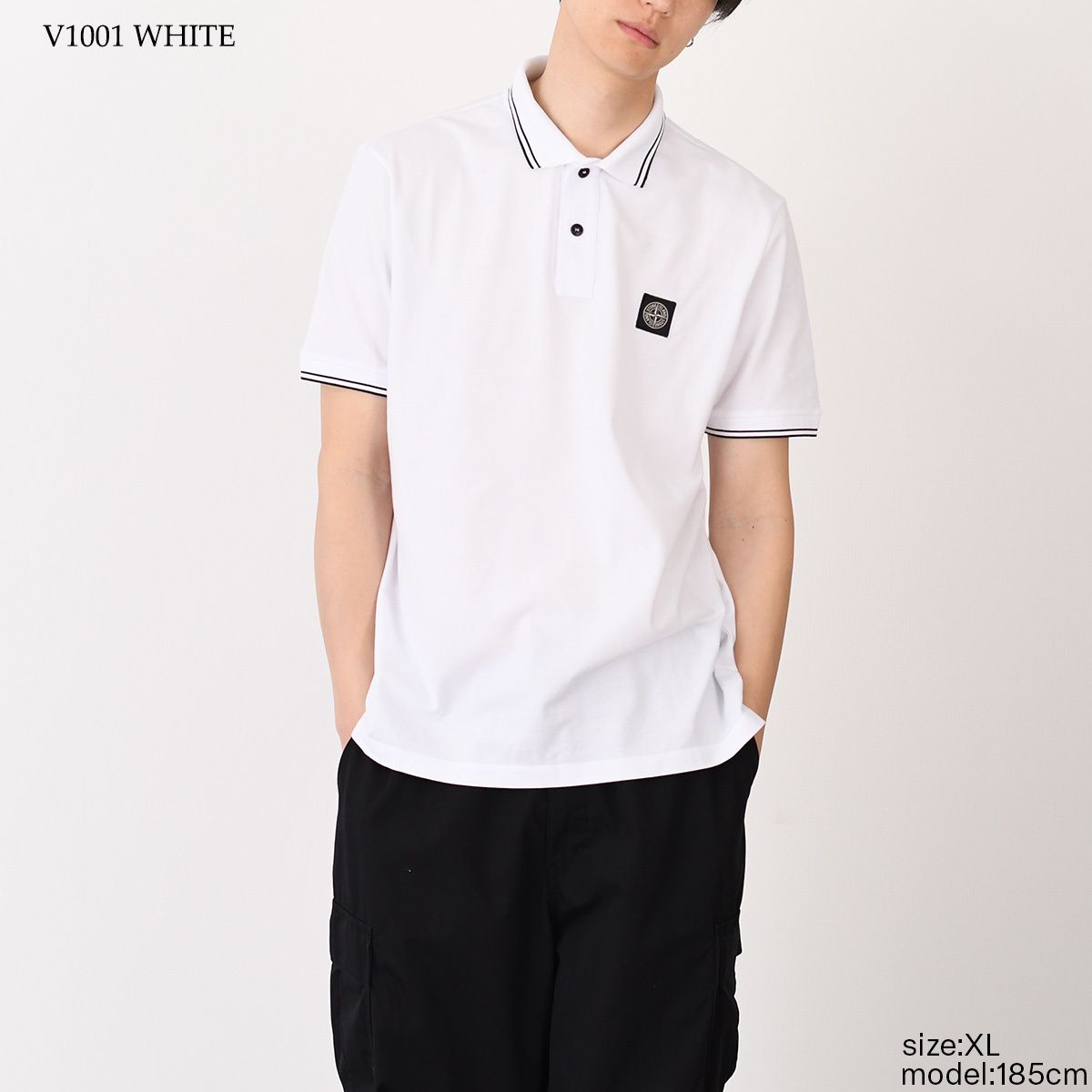 STONE ISLAND ストーンアイランド ポロシャツ 2200010 Compassパッチ