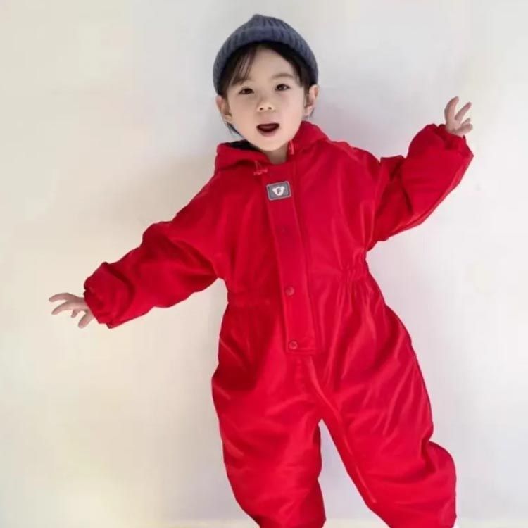 ジャンプスーツ スキーウェア キッズ つなぎ 防寒 子供 ベビー 男の子