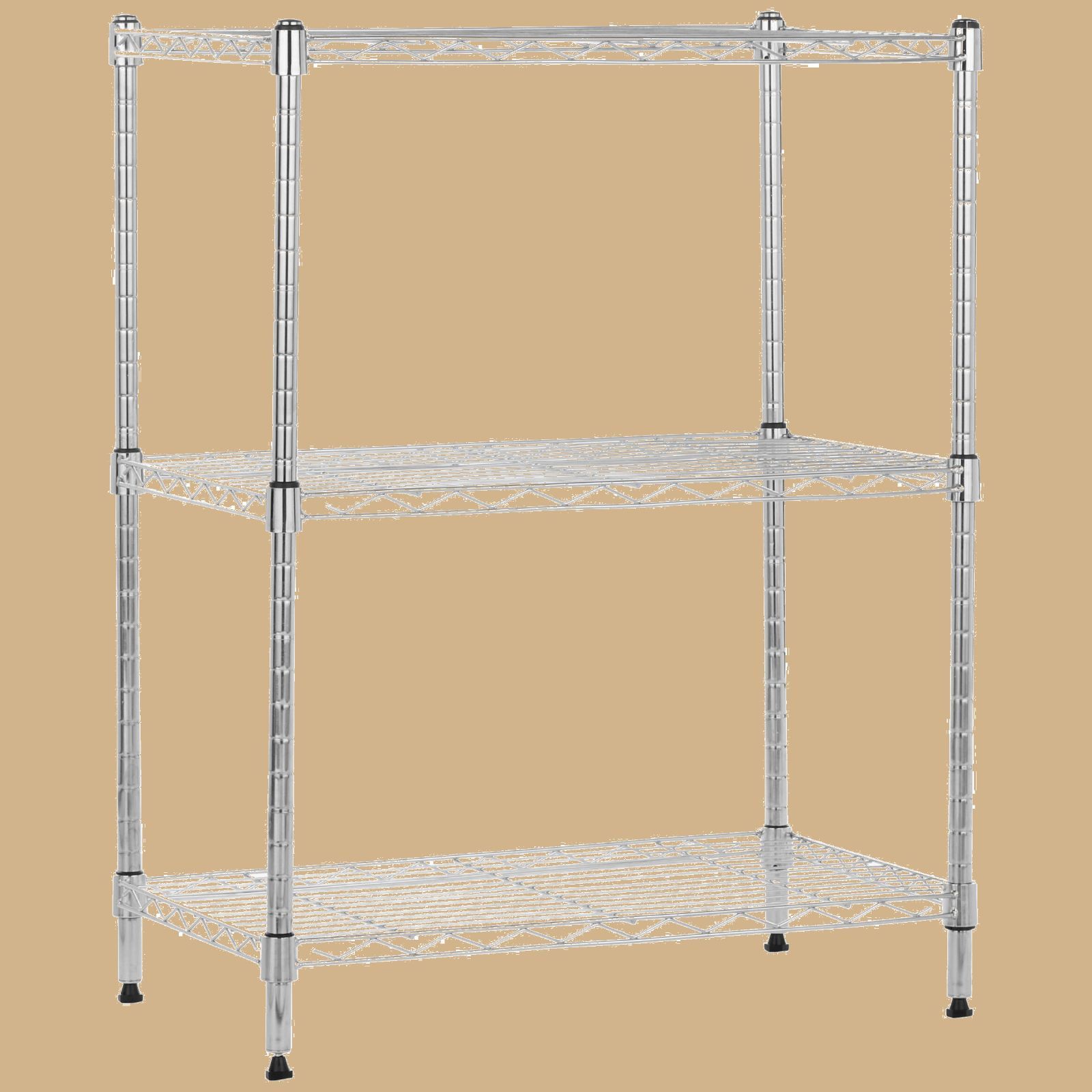 メタルラック 3段（横幅（cm）40 【在庫処分】ベーシック 3段スチールラック 棚 メタルラック キッチンラック キャスター付き 耐荷重68kg 幅58.9×奥行34×高さ83cm ブラック ～ 49.9）の通販