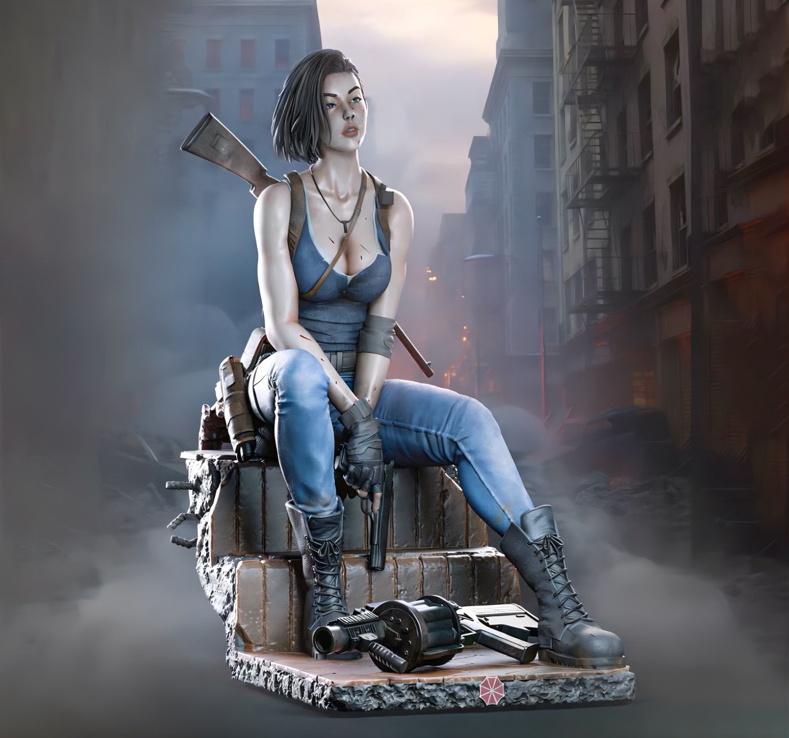 1/4 ガレージキット フィギュア 未塗装 biohazard ジル・バレンタイン