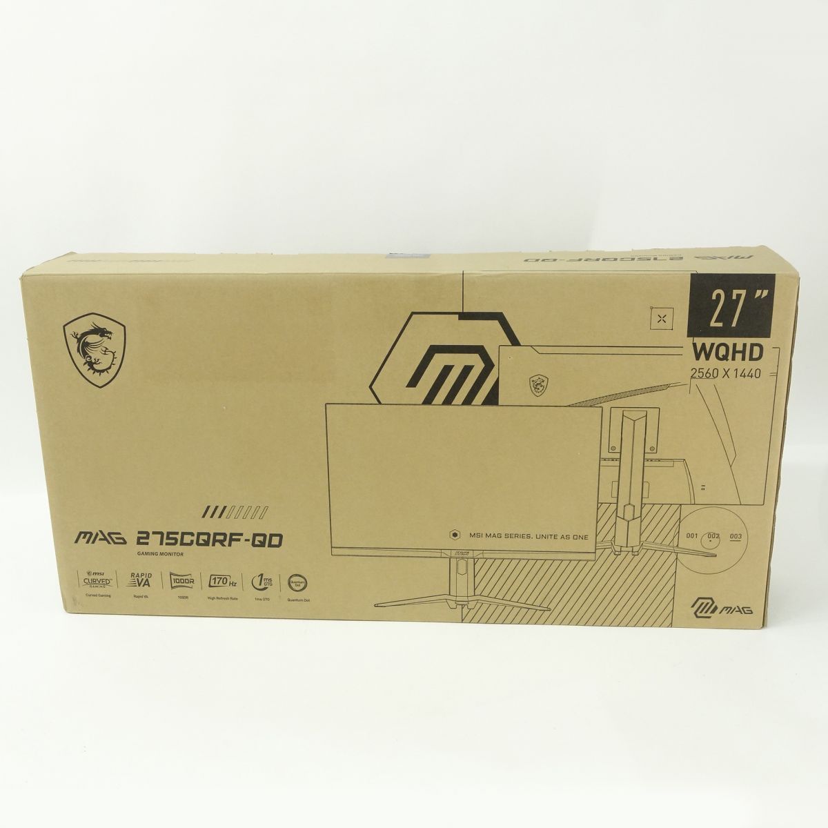 MSI MAG 275CQRF-QD 27インチ 湾曲 ゲーミングモニター PCモニター